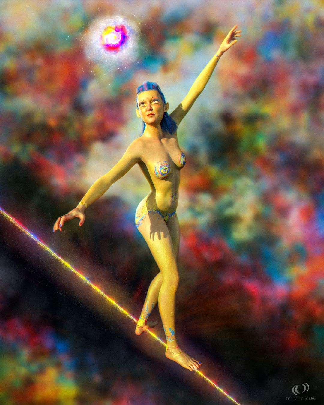 camilo-hernandez-Mysty-Vol4-equilibrio-3d-personaje-CG-concept-art-arte-digital