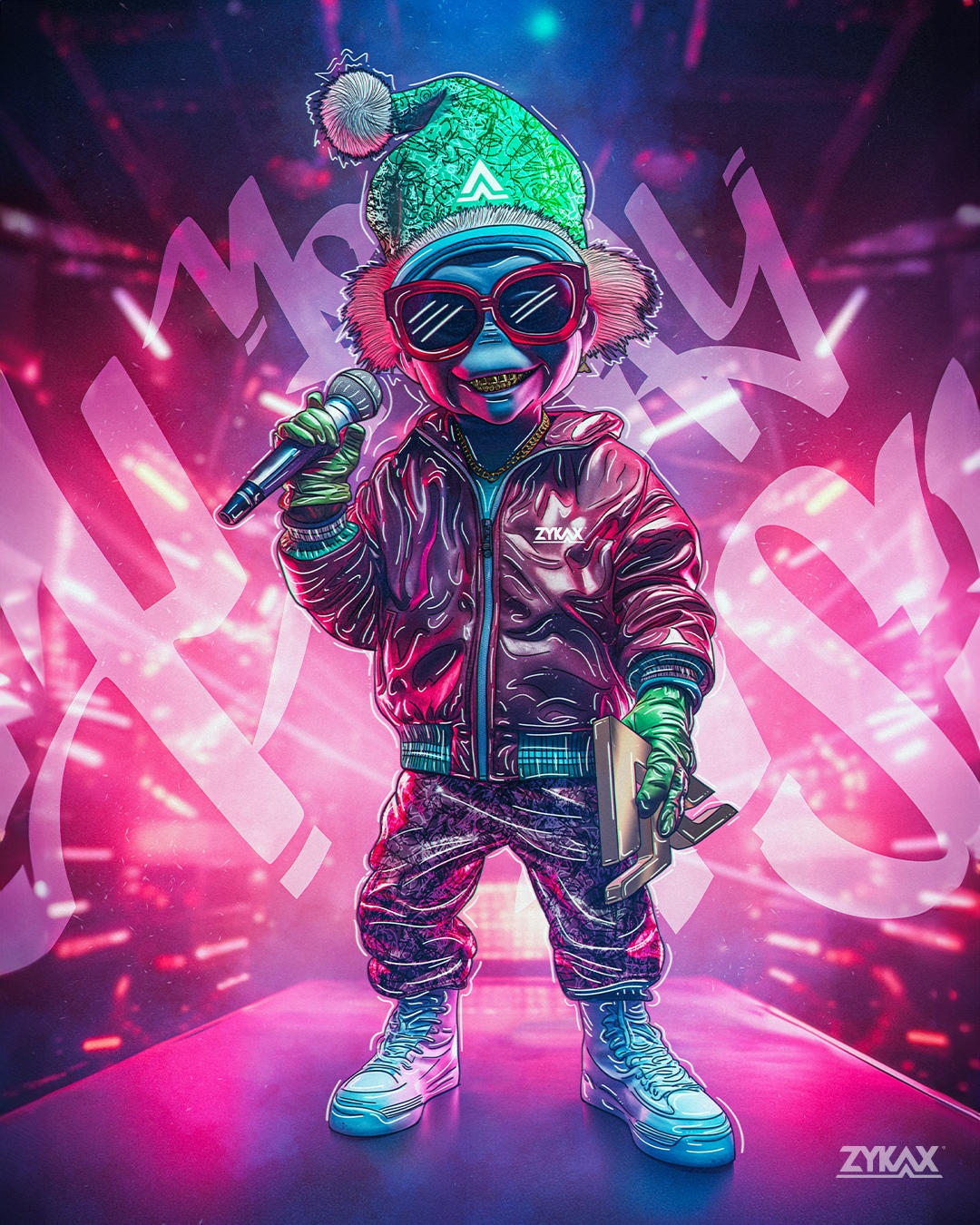 camilo-hernandez-Xmas-hiphop-2023-CG-personaje-3D-arte-digital